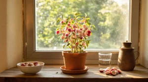 Ce fruit des fêtes devient une mini-forêt rose en 1 mois si vous plantez ses noyaux après le dessert