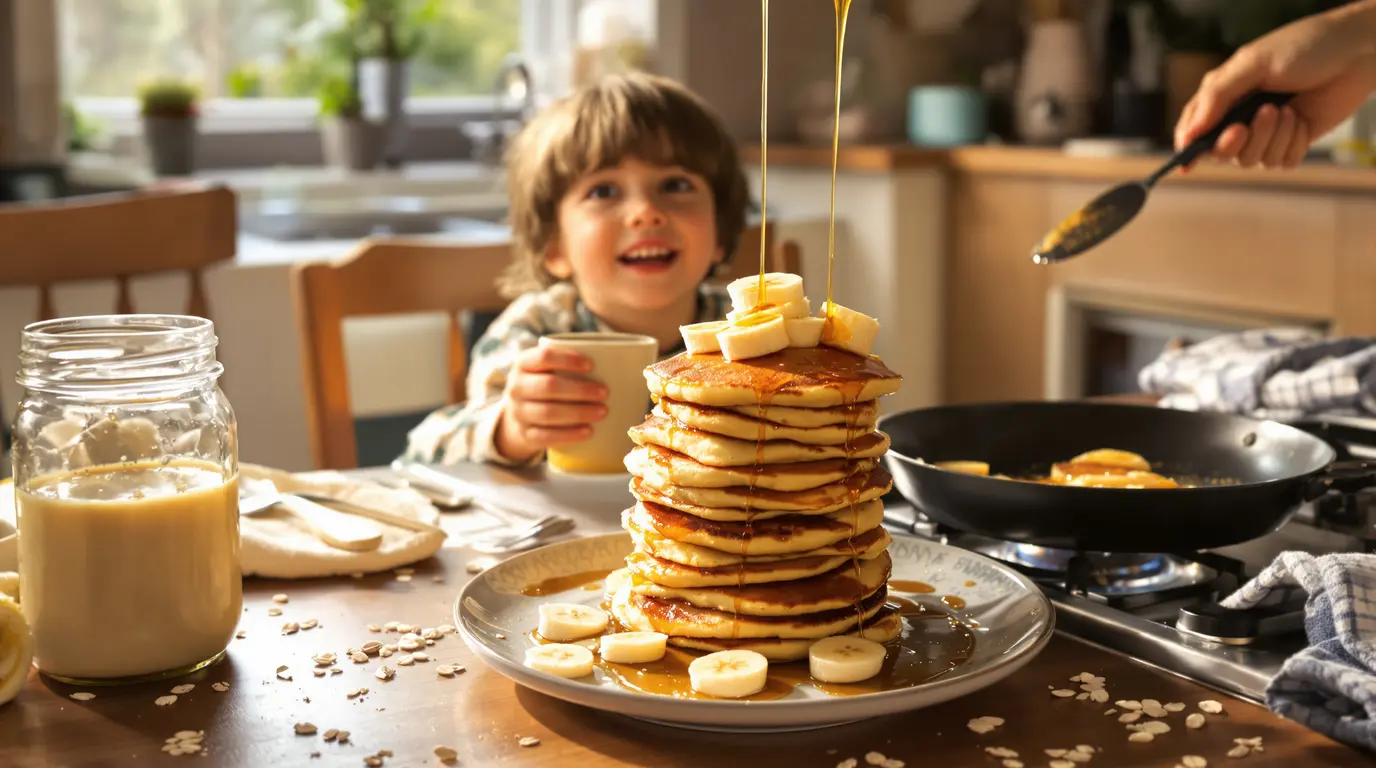 « Depuis que je les fais, mes enfants se lèvent sans râler » : mes pancakes au blender, prêts le temps d’un café « Depuis que je les fais, mes enfants se lèvent sans râler » : mes pancakes au blender, prêts le temps d’un café