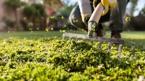Votre pelouse est envahie de mousse après l’hiver ? Le geste tout simple que les paysagistes appliquent toujours